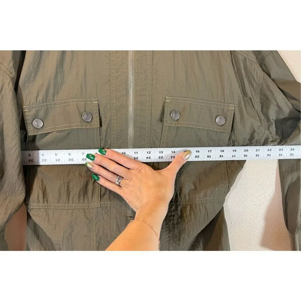 NWOT Free People Speak My Language Army Green Runsie Jumpsuit Romper Women’s XS